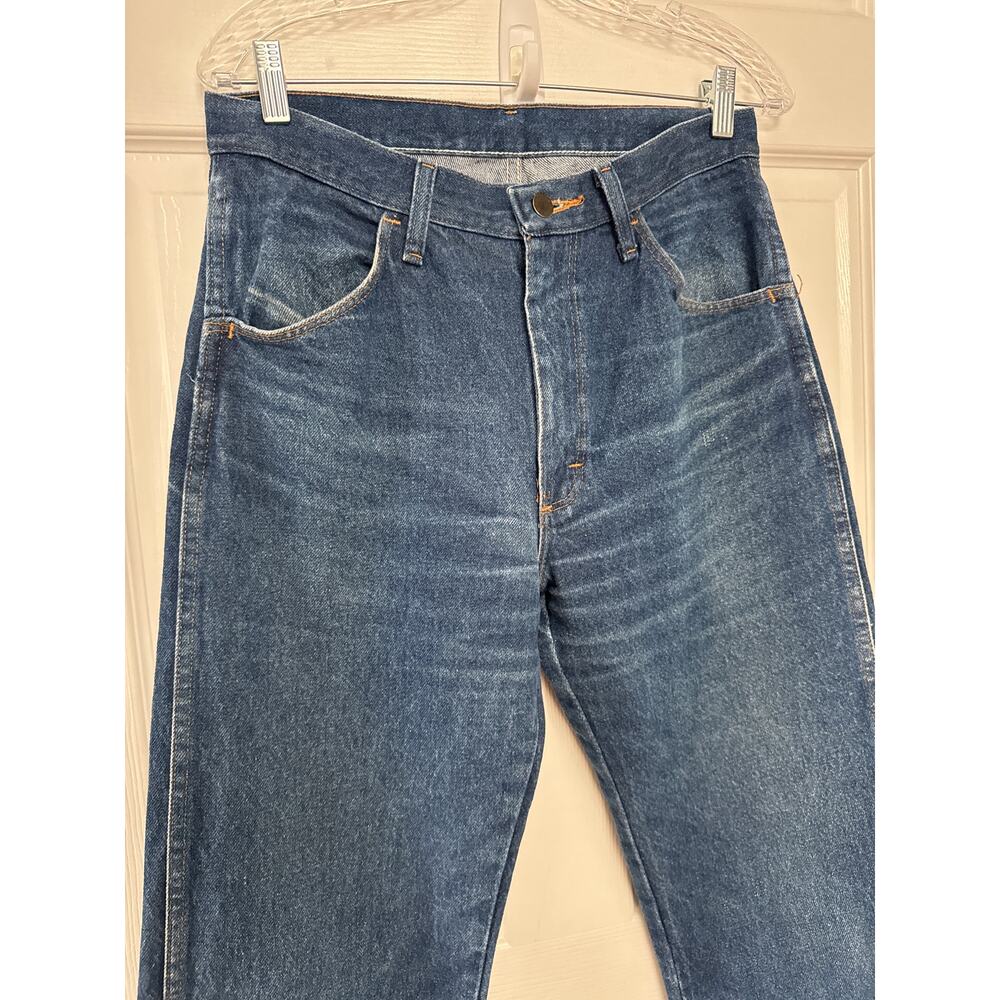 Vintage Y2K Rustler dark blue bootcut high waisted jeans waist 33X32 - Picture 10 of 15